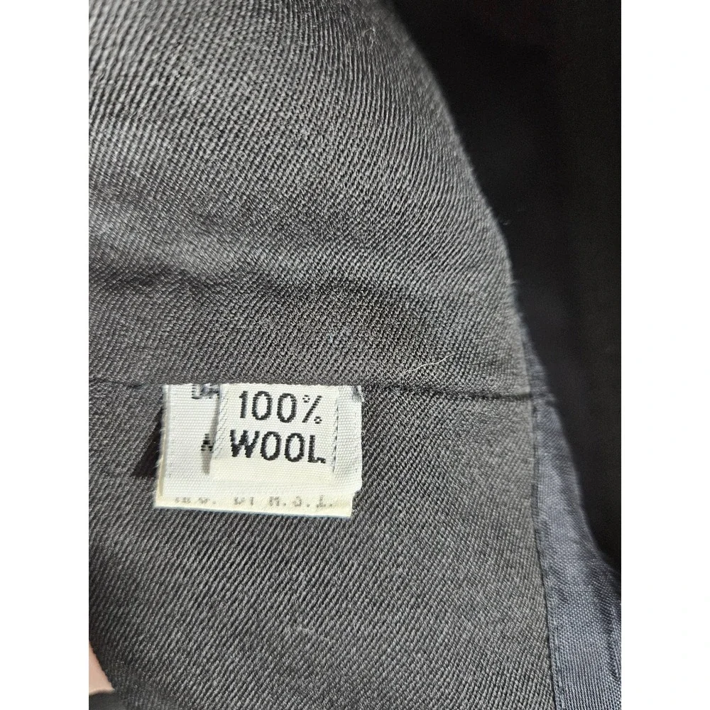 Nordstrom Savvy‎ Black 100% Wool High Waisted Tapered Pants Womens Size 6 USA